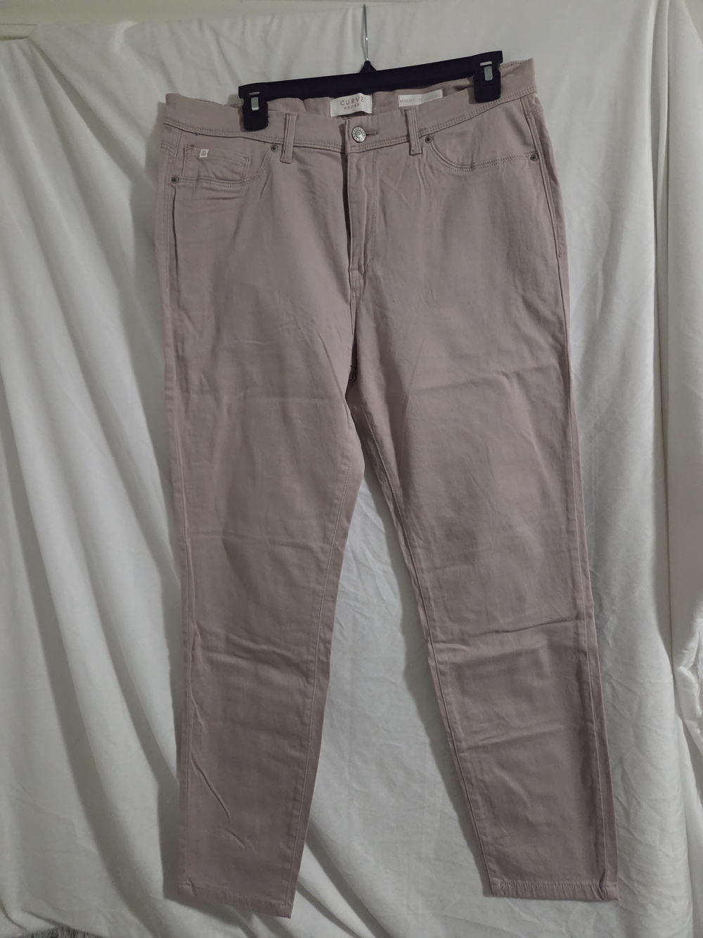 Women's Ankle Pants in Dusty Pink - Casual Stretch Fit